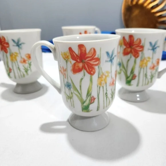 Tivoli Tuscany Mugs Fine China Made in Japan Wildflowers Floral Coffee Tea or Me - Picture 16 of 17